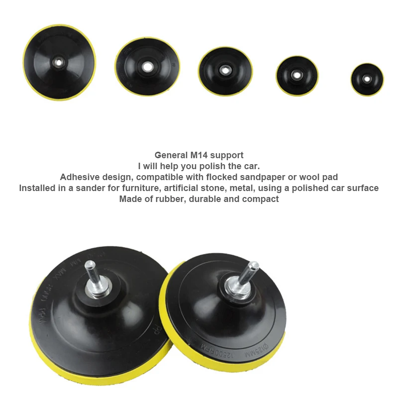1 Pcs 3/4/5/6/7 Inch Sticky Back Pad Car Polishing Buffing Drill Adapt Thread Polishing Disk JA55 1 Pcs 3/4/5/6/7 Inch Sticky Back Pad Car Polishing Buffing Drill Adapt Thread Polishing Disk JA55