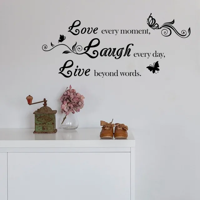 Us 4 13 10 Off Live Love Laugh Quote Vinyl Wall Decal Erfly Sticker Home Decor In Stickers From Garden On Aliexpress Alibaba Us 4 13 10 Off Live Love Laugh Quote Vinyl Wall Decal Erfly Sticker Home Decor In Stickers From Garden On Aliexpress Alibaba