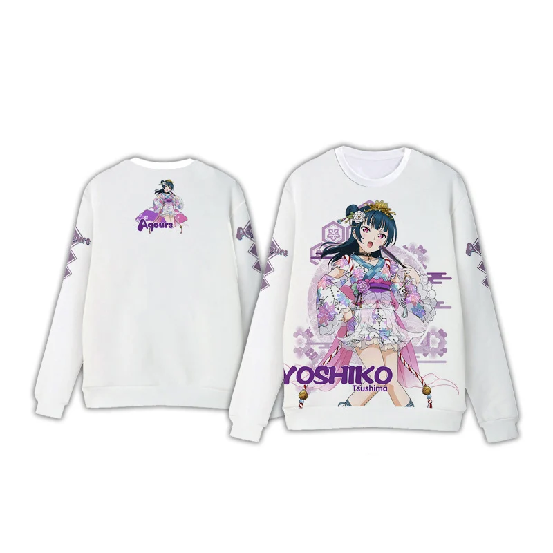 Футболка LoveLive Sunshine с длинным рукавом свитшот костюм для косплея Love Live tsushiko Sping
