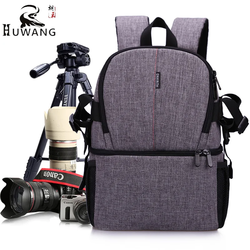 Waterproof Digital DSLR Photo Padded Backpack w/ Rain Cover Laptop 15.6