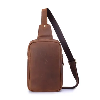 

F.N.JACK tote fur Envelope Genuine Leather Chest Bags Single Casual Men Solid Zipper Soft coffee new on sale 2019 handbags