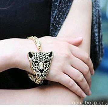 Новые ювелирные изделия Модные Ретро леопардовые роскошные изысканные золотые браслеты для женщин 35ds