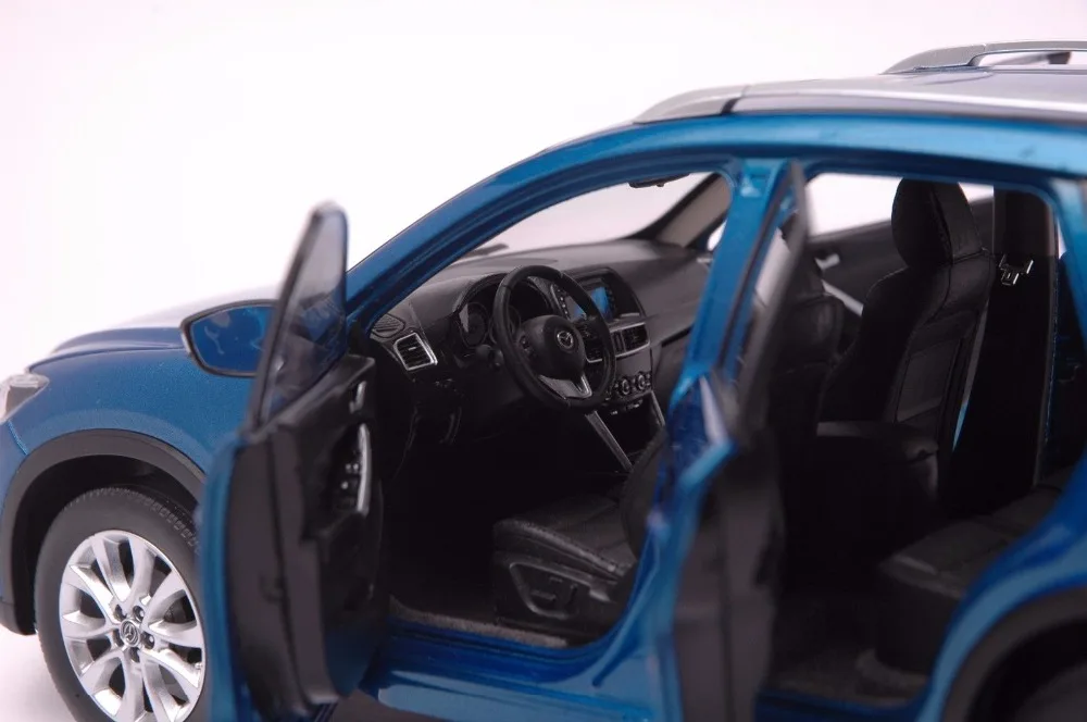 1:18 литая модель для Mazda CX-5 синий внедорожник игрушечный автомобиль миниатюрная коллекция подарок CX5 CX 5