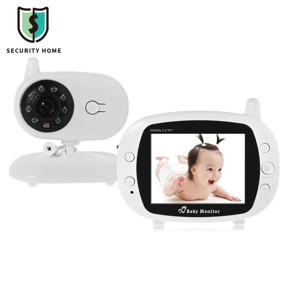 

Fimei 3.5 inch LCD Screen Monitor Video Wireless Baby Monitor Security Camera 2 Way Talk Nigh Vision IR Temperature Monitoring