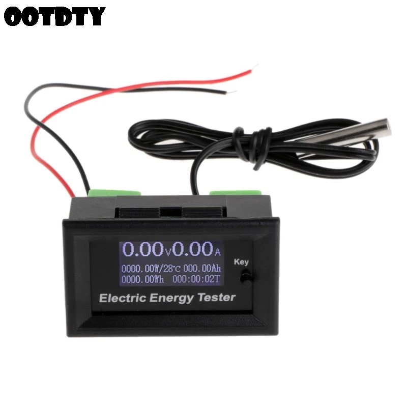 

120V 20A Digital DC Voltmeter Current Voltage Meter LCD Energy Charger Tester