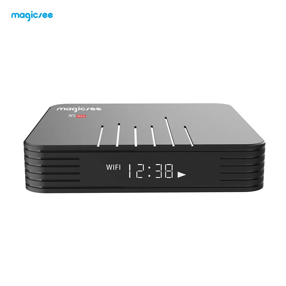 Magicsee N5 Max Amlogic S905X2 Android 9 0 tv BOX 4G 32G/64G Rom 2 4 + 5G двойной Wi Fi Bluetooth 1 Smart Box 4K