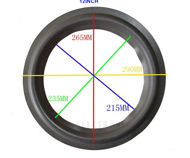 10 шт./лот 4 ''5'' 6 ''8'' 10 ''12' 15' 4 дюйма 6 дюймов 12 дюймов кольцо из вспененного материала для динамика боковой бас громкий динамик ремонтная часть