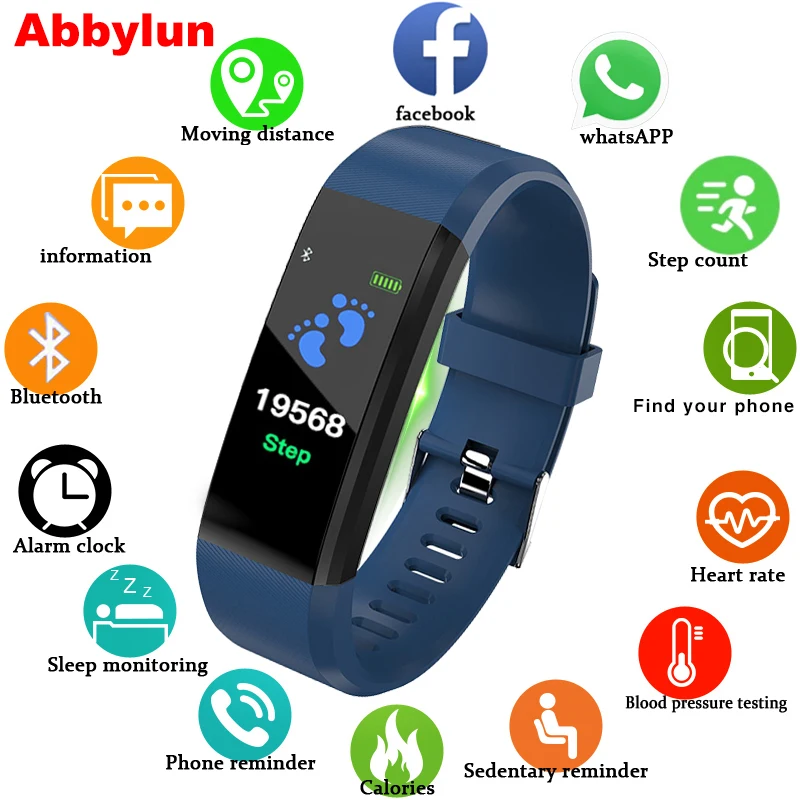 

DOM Smart Watch Men Blood Pressure Waterproof Smartwatch Women Heart Rate Monitor Fitness Tracker Watch Sport For Android IOS