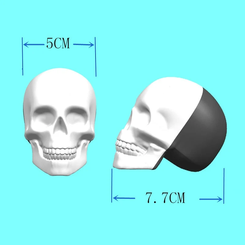 Один большой силиконовые аксессуары в форме черепа льда 3D Скелет кубик лоток шоколадный торт кухня Конфеты Плесень выпуска мыло удовольствие