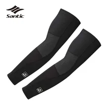 Santic зимние велосипедные грелки для женщин и мужчин, флисовые теплые для пробежки, наручный рукав, баскетбольный велосипед, нарукавники, аксессуары
