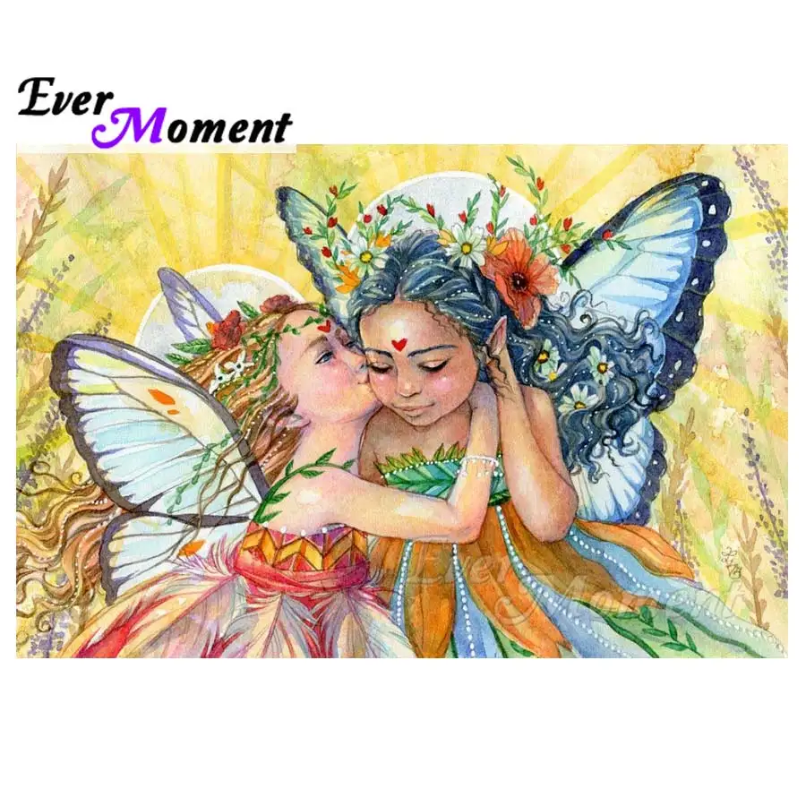 

Ever Moment Angle With Wings Diamond Painting Handmade Full Square Drill Picture Of Rhinestone Mosaic Diamond Embroidery S2F1368
