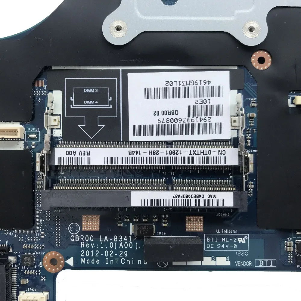 KEFU LA-8341P اللوحة المحمول لديل من Alienware M17X R4 اللوحة الأصلية 100% اختبار KEFU LA-8341P اللوحة المحمول لديل من Alienware M17X R4 اللوحة الأصلية 100% اختبار