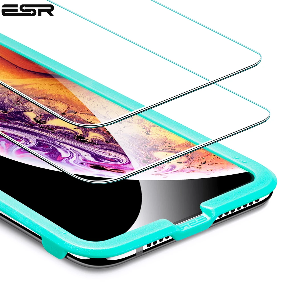 

ESR Tempered Glass for iPhone XR 5X Stronger Screen Protective Film for iPhone XS Tough Protection Glass Cover for iPhone XS Max