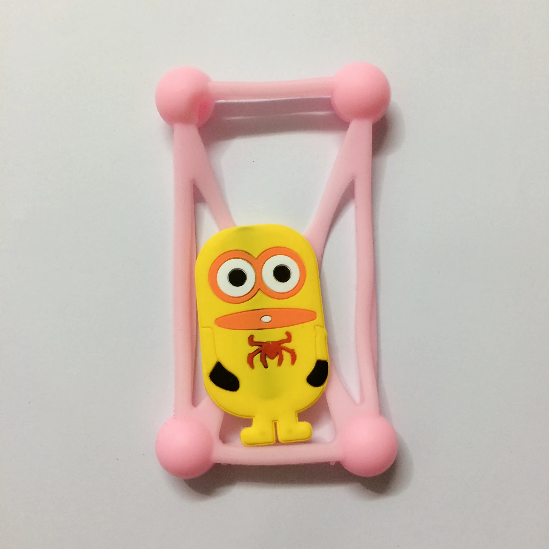 Case Lovely Cute 3D Cartoon Soft Silicon for lg ax500 swif Yellow Minions Material Cover |