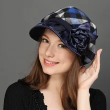 Новая осенне-зимняя женская шерстяная шляпа, модная шерстяная шляпа с козырьком, Классическая Студенческая шапка-котелок, теплые береты, шапка, детская дорожная шляпа, B-7672