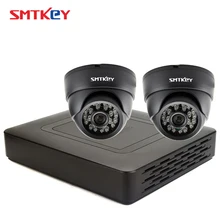 SMTKEY 4CH 2MP AHD DVR+ 2 шт 1080P SONY 323 AHD камера Крытая купольная камера ночного видения