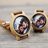 Creative Personality Lovers Watches UV Printing Photos Customers Bamboo Watch Customization Print OEM Great Gift for Love OEM ► Photo 3/6