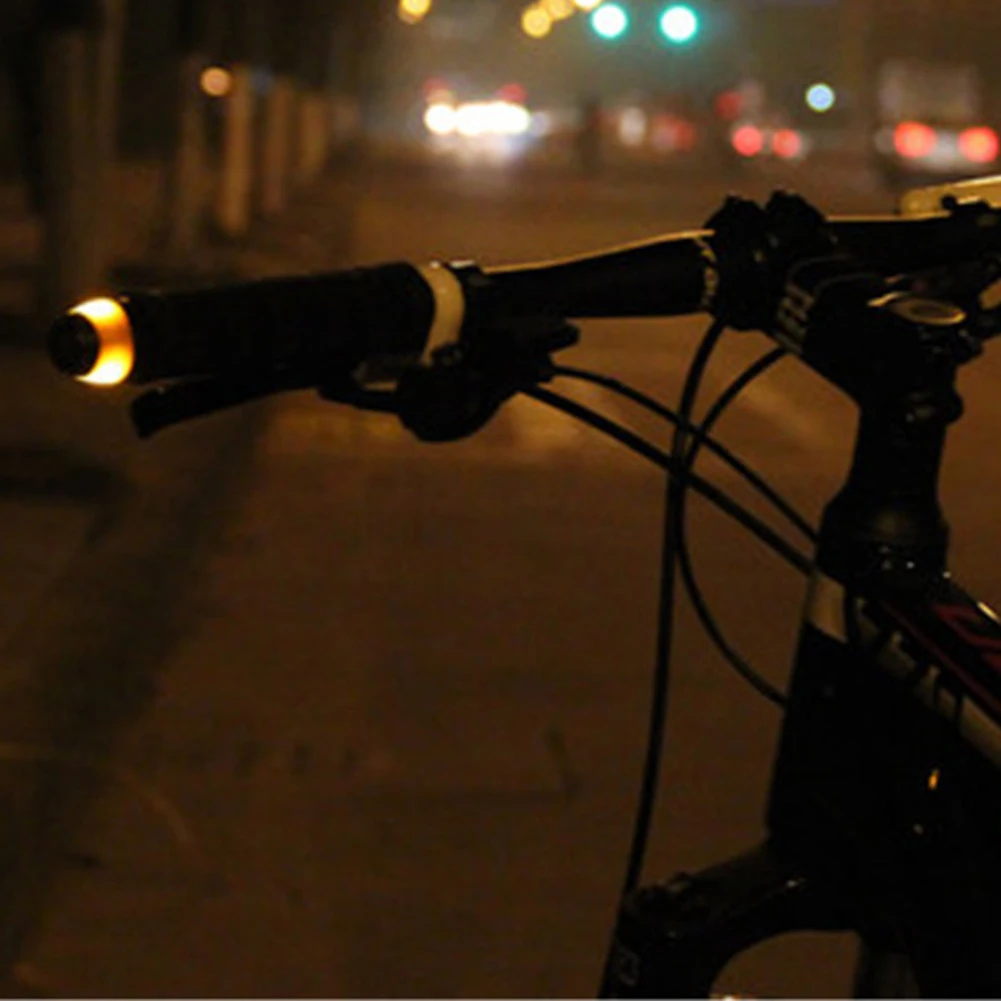 Comprar 2 uds. Luz trasera de la manija de la luz de la bicicleta luz LED de luz de señal de giro lámpara de advertencia de seguridad multifunción mochila accesorios de luz