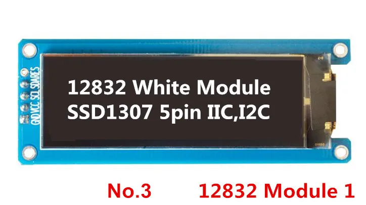 12832 2,08 дюймовый дисплей SSD1307 PM OLED 256x64 SH1122 7pin 4-провод SPI 3-провод SPI I2C белого и синего цветов на выбор, с адаптером PCB