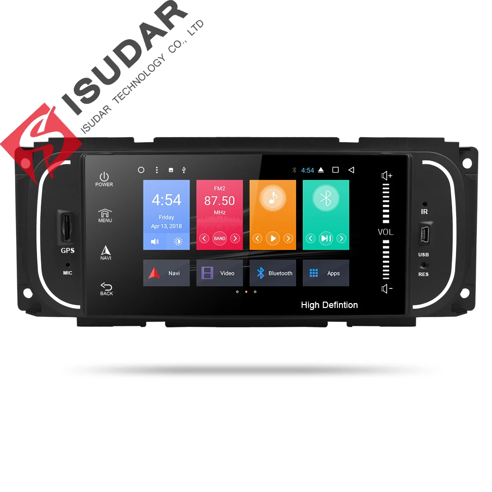 Isudar автомобильный мультимедийный плеер 1din android 7.1.1 5 дюймов для Jeep/Chrysler/Dodge/Liberty/Wrangler/Sebring/Grand Cherokee радио gps