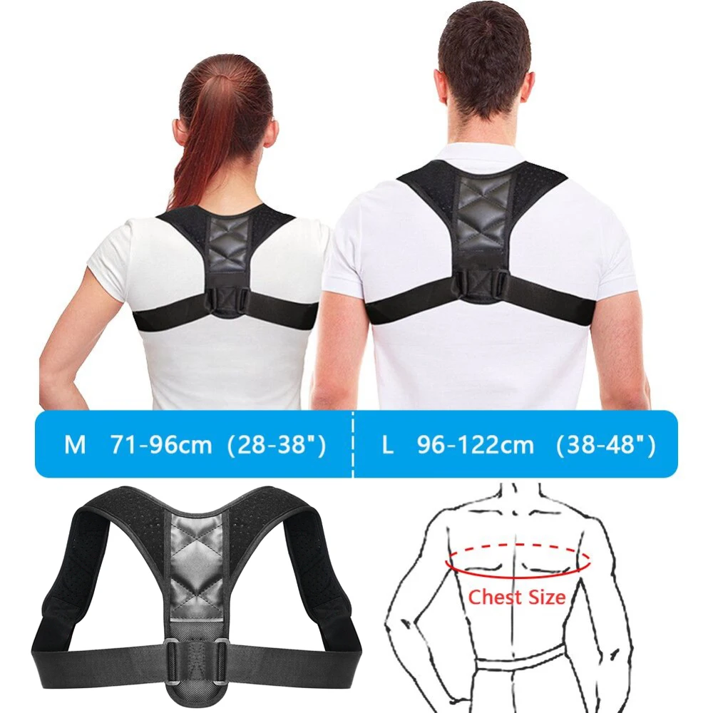 Медицинский Корректор осанки ключицы для взрослых детей пояс для поддержки спины Ортопедический Корсет бандаж плечо правильный