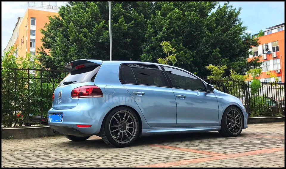 Стекловолоконный задний спойлер багажника для VW Golf VI MK6 автомобиля FRP матовый черный Задний спойлер крыла 2009-2012 года Golf 6 крыша крыло спойлер