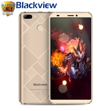 Blackview S6 Cell Phone 5.7 inch 18:9 HD+ Full Sceen 2GB+16GB MT6737VWH Quad Core Android 7.0 Dual Back Cams Smartphone