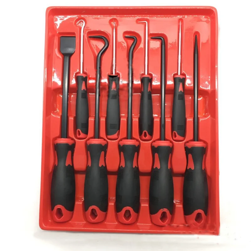 

9pcs Scraper Pick & Hook Set O Ring Oil Seal Puller Screwdriver Removal Tool