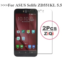 2 шт. премиум-класса для ASUS Zenfone Selfie ZD551KL защитная пленка из закаленного стекла, ZD551KL 2.5D 0,3 мм 9H защитная пленка, 5,5 дюйма