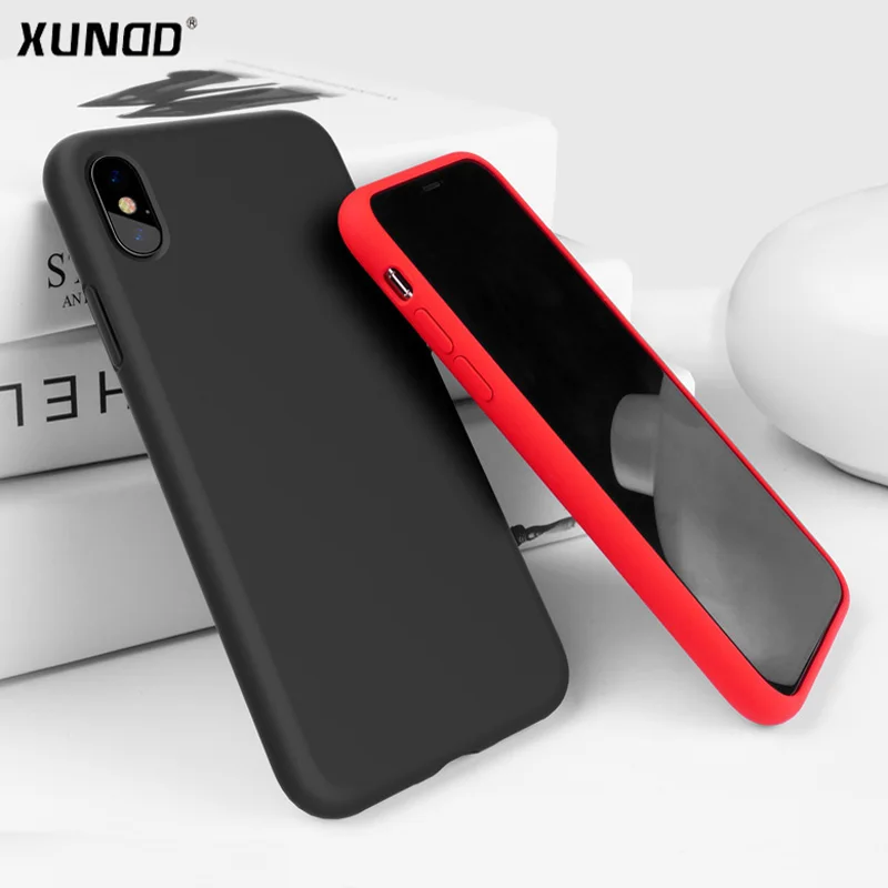 

For iPhone XS XS Max XR Phone Case Luxury Xundd Liquid Silicone All Inclusive Shockproof Back Cover for iPhone XS XS Max 2018