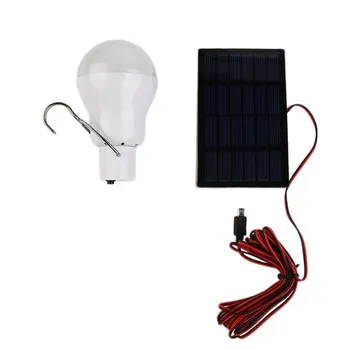 

ICOCO 130Lumen 0.8W 5V Solar Power LED Bulb Lamp Solar panel Applicable Outdoor Camp Tent Fishing Lamp,Garden Light Portable