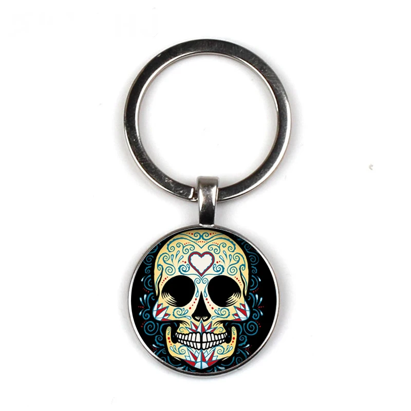 

Taro keychain beautiful convex round glass key chain exquisite fashion bag car key gift