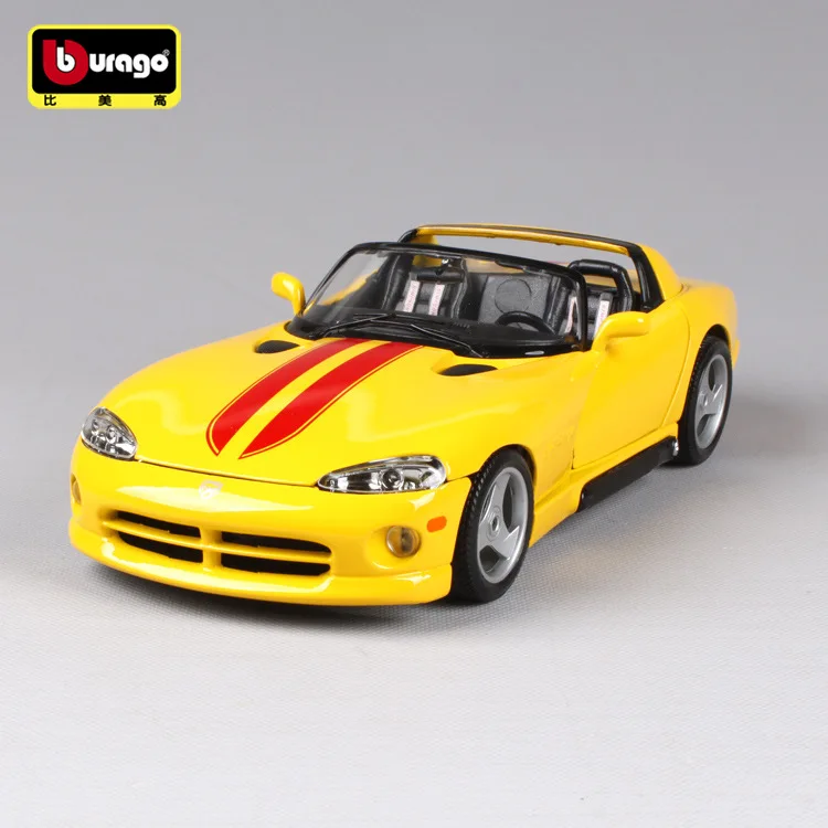 

1:18 Die-cast Alloy Large Car Models Collectible Home Decor Craft mkd3 Children Vehicle Toys for Dodge VIPER RT Sports Car