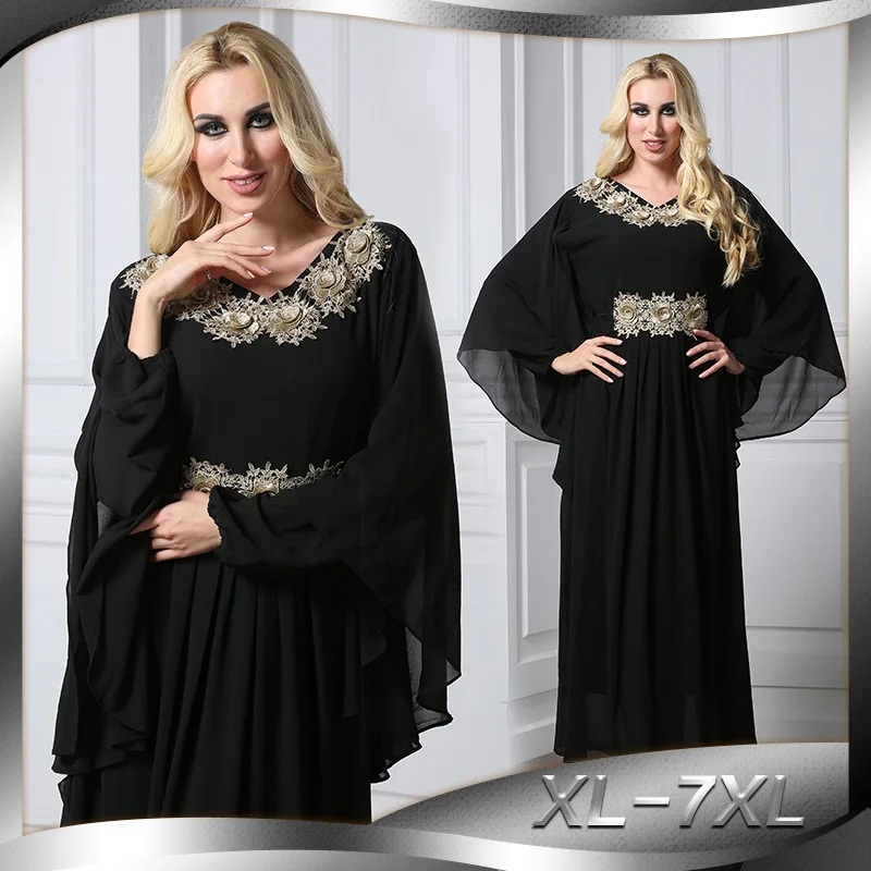 Vestido ОАЭ Кафтан Абая Дубай индонезийский халат арабские Женщины Кружева Вышивка мусульманский хиджаб турецкий исламский юркен длинное платье