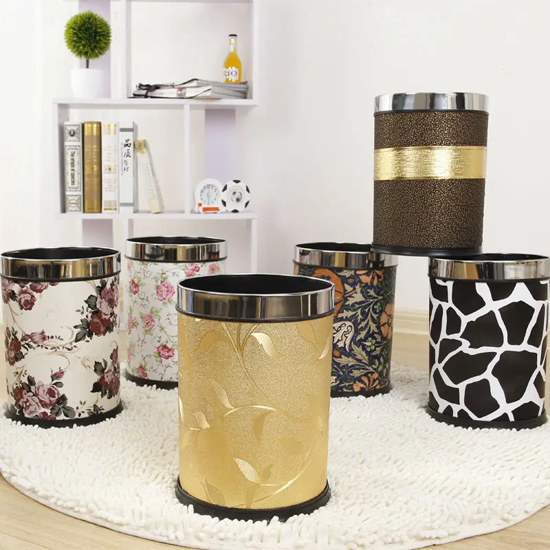 Европейский Креативный модный мусорный контейнер для гостиной кухни бак Офисная