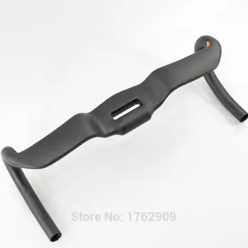 

2017 Newest Road bike matte UD full carbon fibre bicycle sidestep shape handlebar 31.8*400/420/440mm with stents holes Free Ship