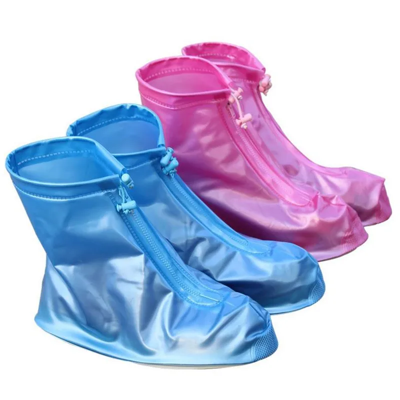 

Hoomall Reusable Rubber Heavy Rain Boots Shoes Cover Children Anti-skid Unisex Rain Waterproof Boots Protector High Quality