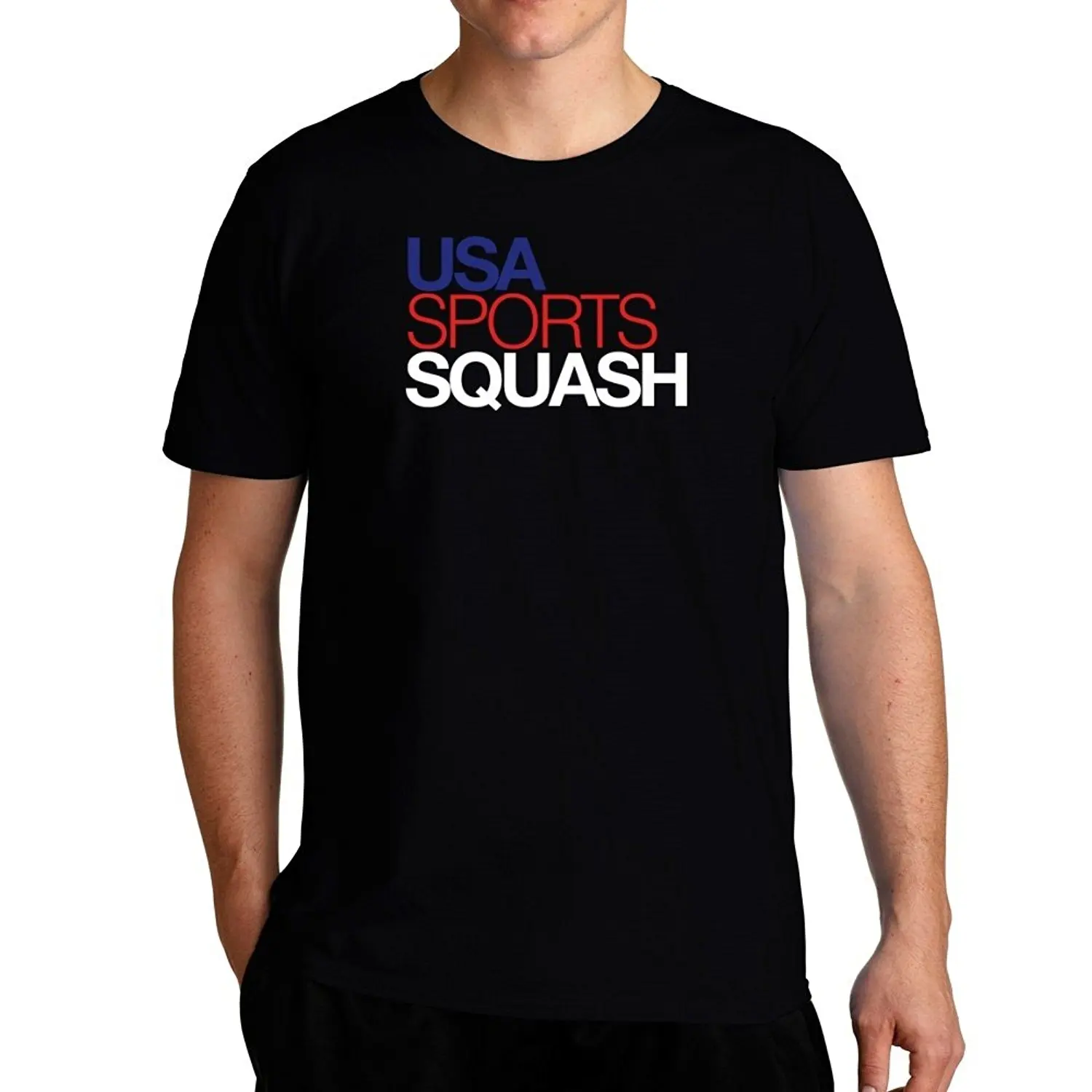 

High Quality Custom Printed Tops Hipster Tees T-shirt Usa Sportsy Squash 2 T-shirt