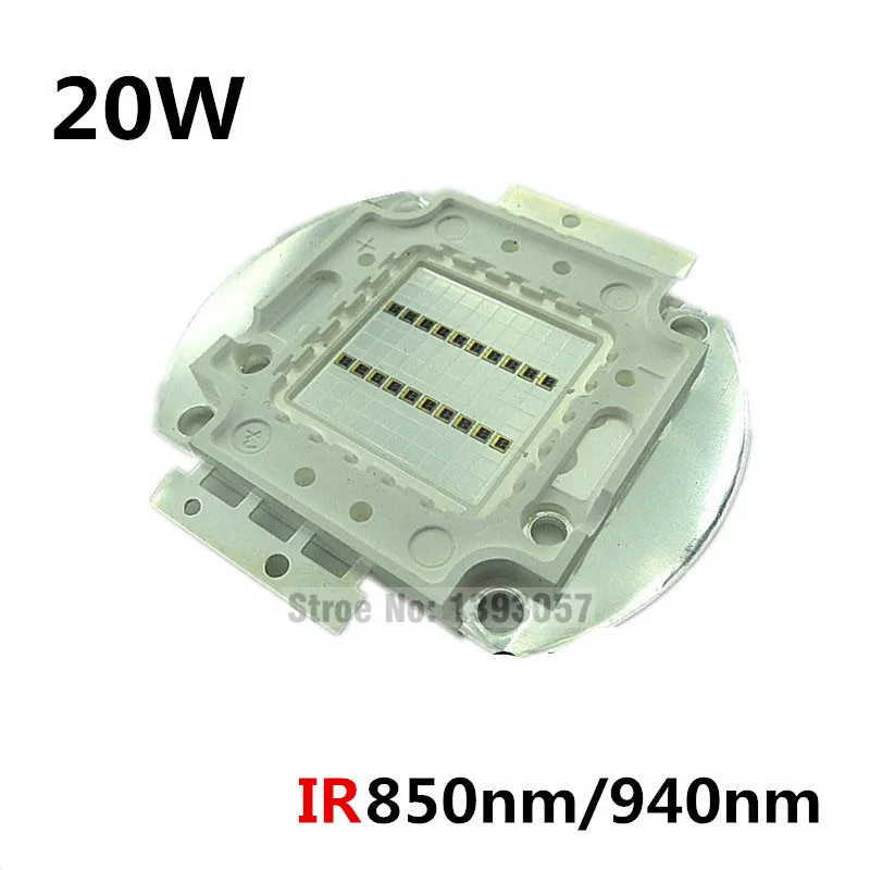 Высокая мощность светодиодный чип 850nm 940nm ИК инфракрасный 3 Вт 5 Вт 10 Вт 20 Вт 50 Вт 100 Вт излучатель светильник бисера COB 850 940 нм ночного видения CCTV Камера