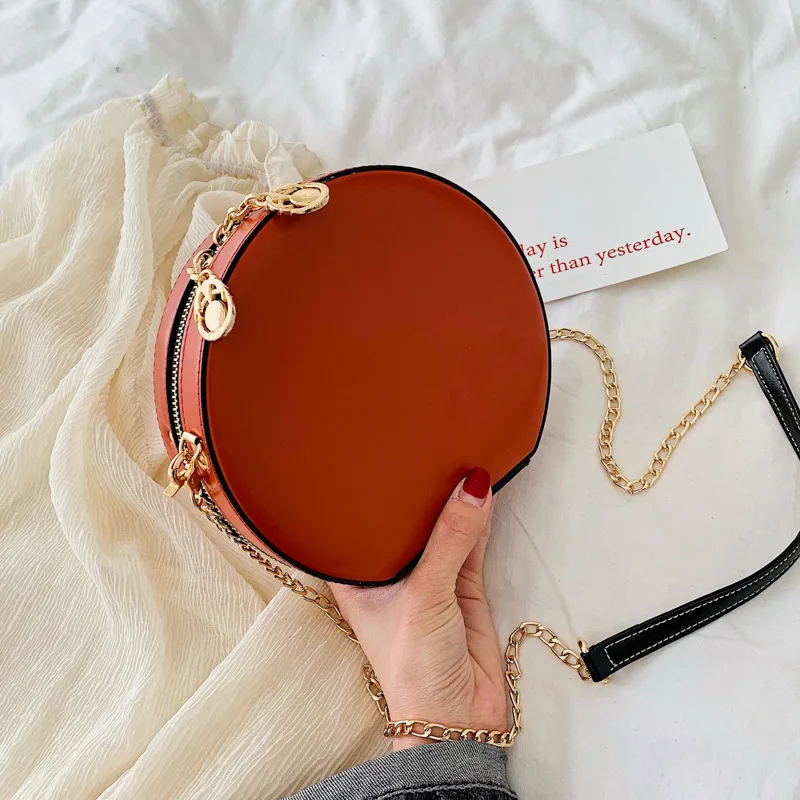 

Female Round Crossbody Bags Women 2019 High Quality PU Leather Luxury Handbags Designer Sac A Main Ladies Shoulder Messenger Bag