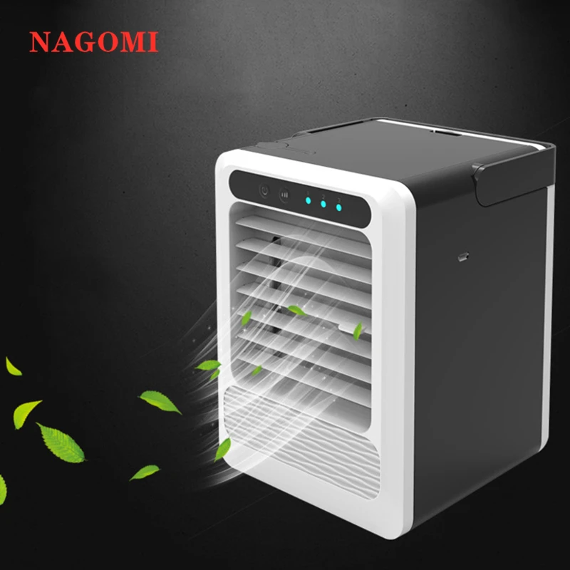 Mini Portable Multifunctional Air Conditioner USB Air Cooler Humidifier Purifier With Colorful LED Light Air Cooling Fan