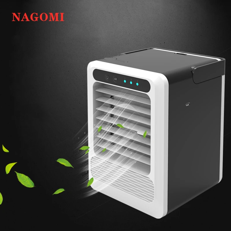 

Mini Portable Multifunctional Air Conditioner USB Air Cooler Humidifier Purifier With Colorful LED Light Air Cooling Fan