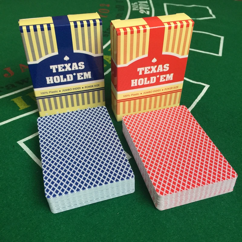 

10Sets/Lot Baccarat Texas Hold'em Plastic Playing Cards Waterproof Poker Wear-resistant Cards Board Games 2.48*3.46 inch