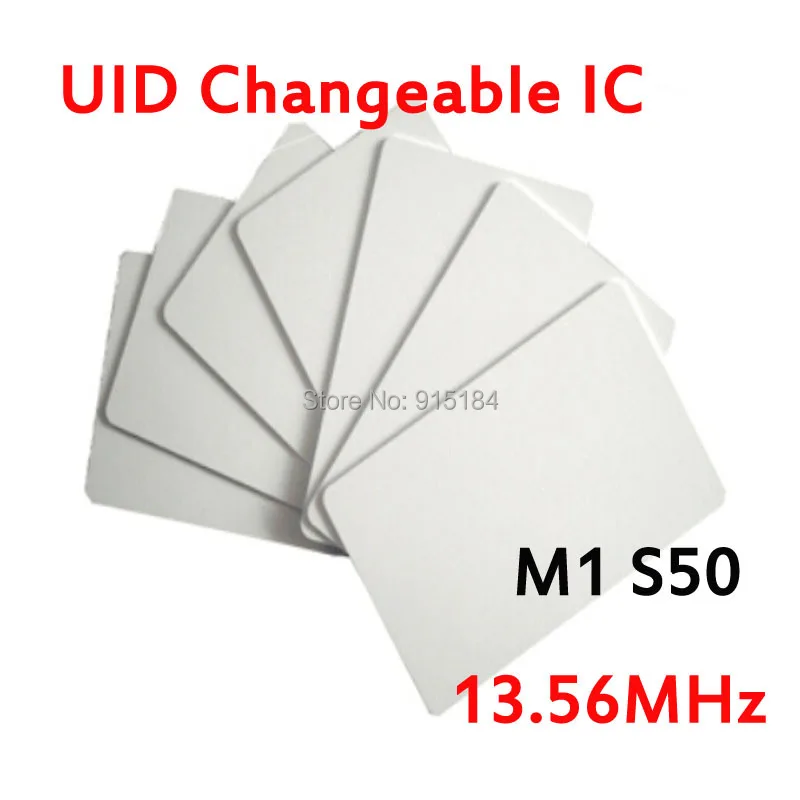 100pcs NFC thin smart card tag 1k S50 IC 13.56MHz Read /& Write RFID