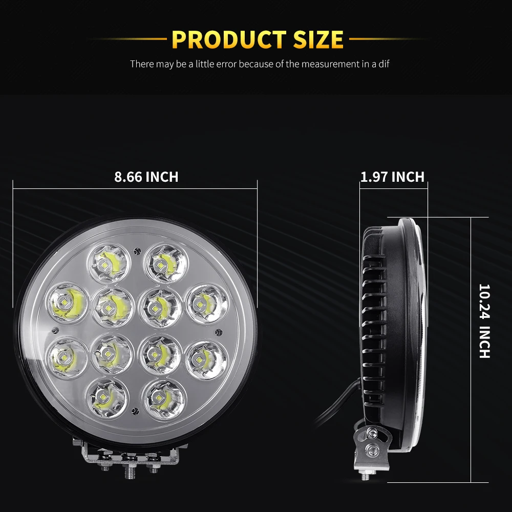 WINING 9inch 120W LED Work Light Offroad LED Light Bar 12V 24V Spot Flood For 4WD 4x4 Truck Trailer SUV Boat ATV WINING 9inch 120W LED Work Light Offroad LED Light Bar 12V 24V Spot Flood For 4WD 4x4 Truck Trailer SUV Boat ATV