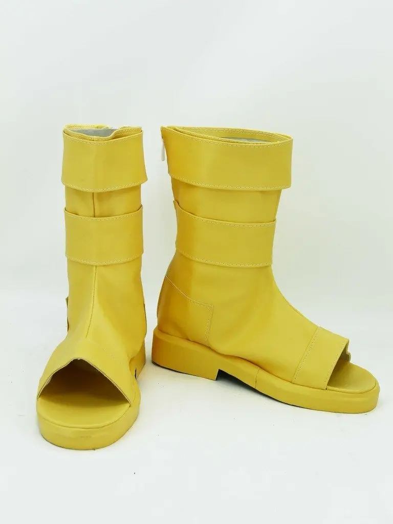 Anime Uzumaki Narut Cosplay Boots Yellow Shoes Custom Made Any