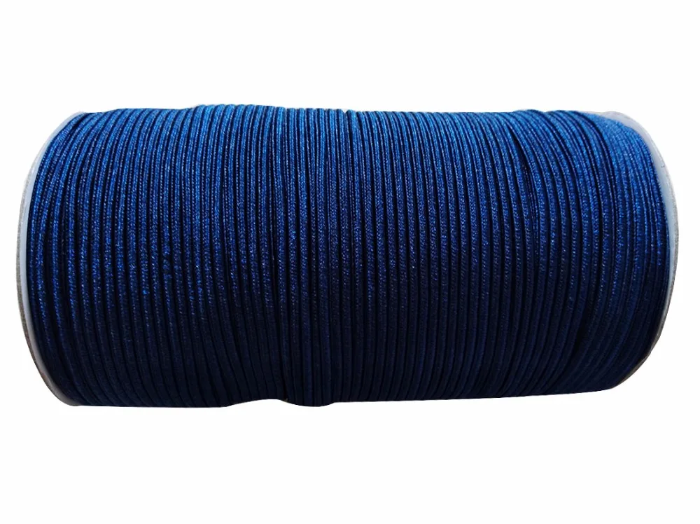 

4mm Navy Blue Flat Line Nylon Cord+130m/Roll Jewelry Findings Macrame Rope Bracelet String Beading Cords Accessories