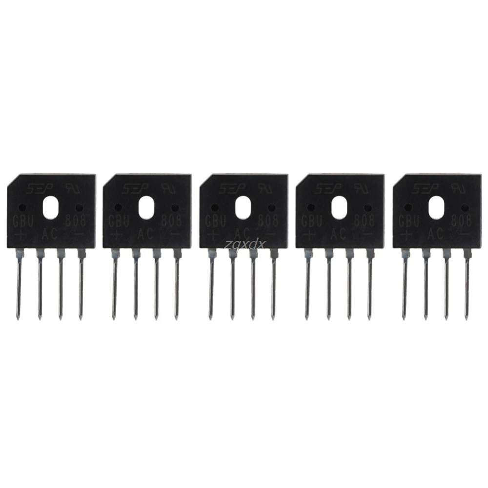 5 шт. GBU808 800V 8A однофазный диодный мост выпрямитель IC Chip R09 оптовая продажа и Прямая