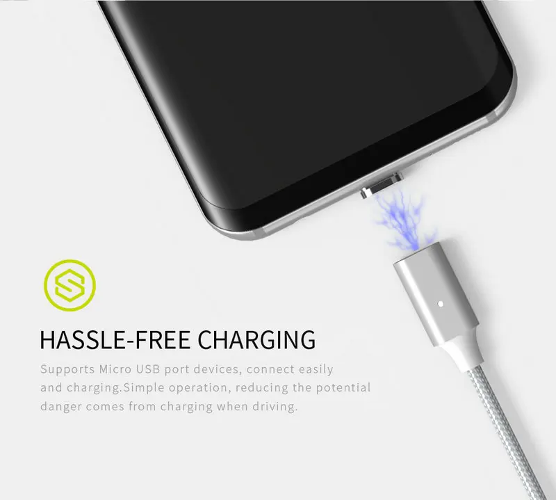 WSKEN Lite2 Magnetic Type C USB Cable Fast Charging USB Data Cable For Samsung Note 9 S9 S8 Sony Huawei Nokia HTC USB C Cable