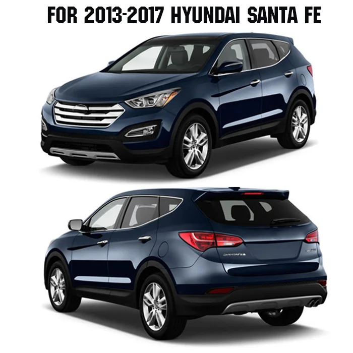 AX хромированная Задняя Крышка багажника для hyundai Santa Fe 2013- отделка хвостовых ворот ботинок декоративный молдинг стикерная наклейка